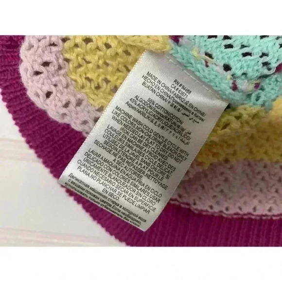 BCBGeneration Halter Sweater Women's Striped Knit Tank Top Small NEW 646 - Picture 6 of 6